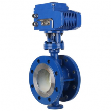 Electric flanged butterfly control valve