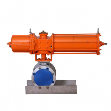 Single acting pneumatic ball valve