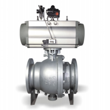 Pneumatic trunnion ball valve