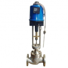 Electric steam temperature control valve