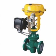 Pneumatic PFA PTFE lined globe control valve