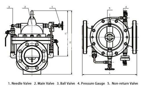 300X Slow closing check valve structure