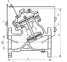YX741X diaphragm adjustable pressure reducing control valve structure