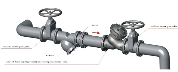 JD745X diaphragm water pump control valve diagram