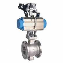 Pneumatic V type ball valve