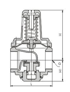 YZ11X pressure reducing valve dimension